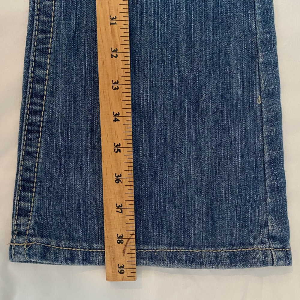 Vintage 00s Y2K Low Rise Flare Jeans, Size 8/9 30" Waist, Grunge Gothic Vibes - Picture 9 of 10